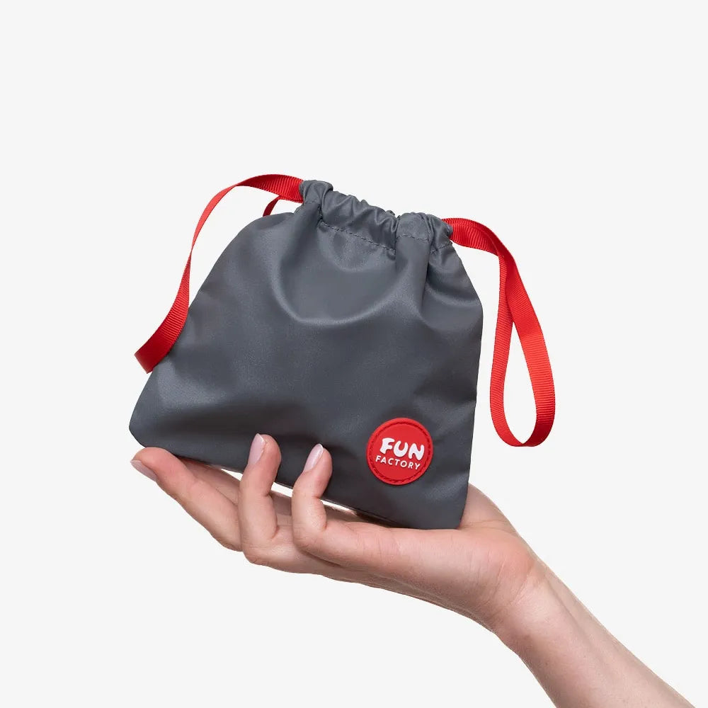 Fun Factory TOYBAG S grey - Grey Discreet Storage Bag - Small - Take A Peek