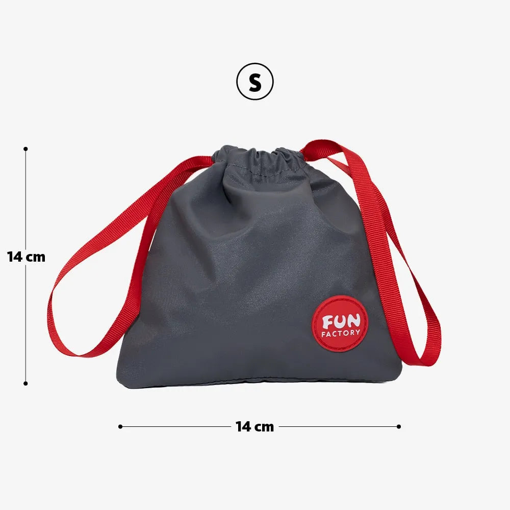 Fun Factory TOYBAG S grey - Grey Discreet Storage Bag - Small - Take A Peek