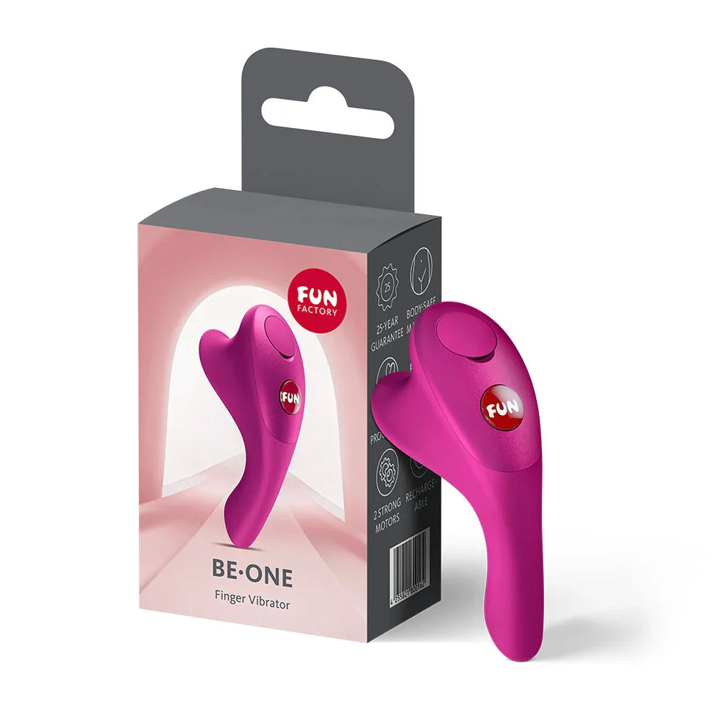 Fun Factory BE-ONE Magenta - Magenta USB-C Rechargeable Finger Stimulator - Take A Peek