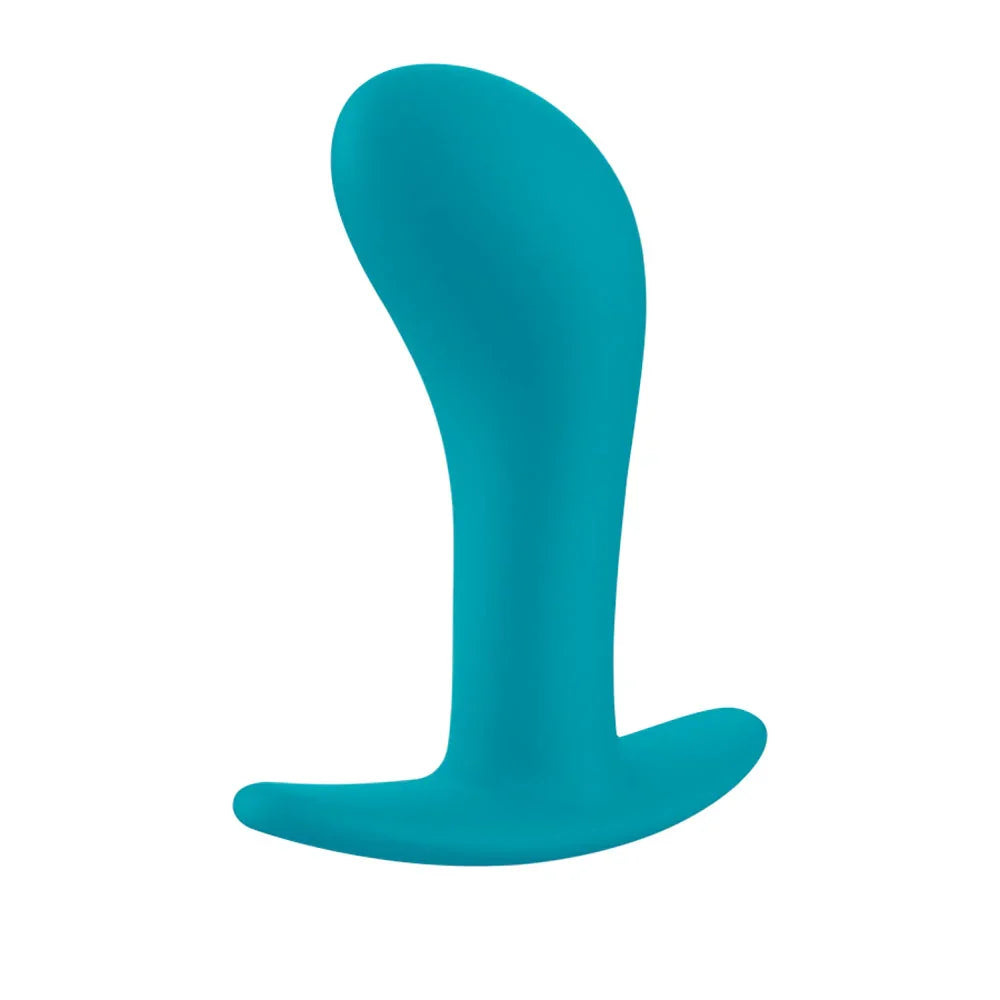 Fun Factory BOOTIE L Aquamarine - Aquamarine 10.9 cm Large Anal Plug - Take A Peek