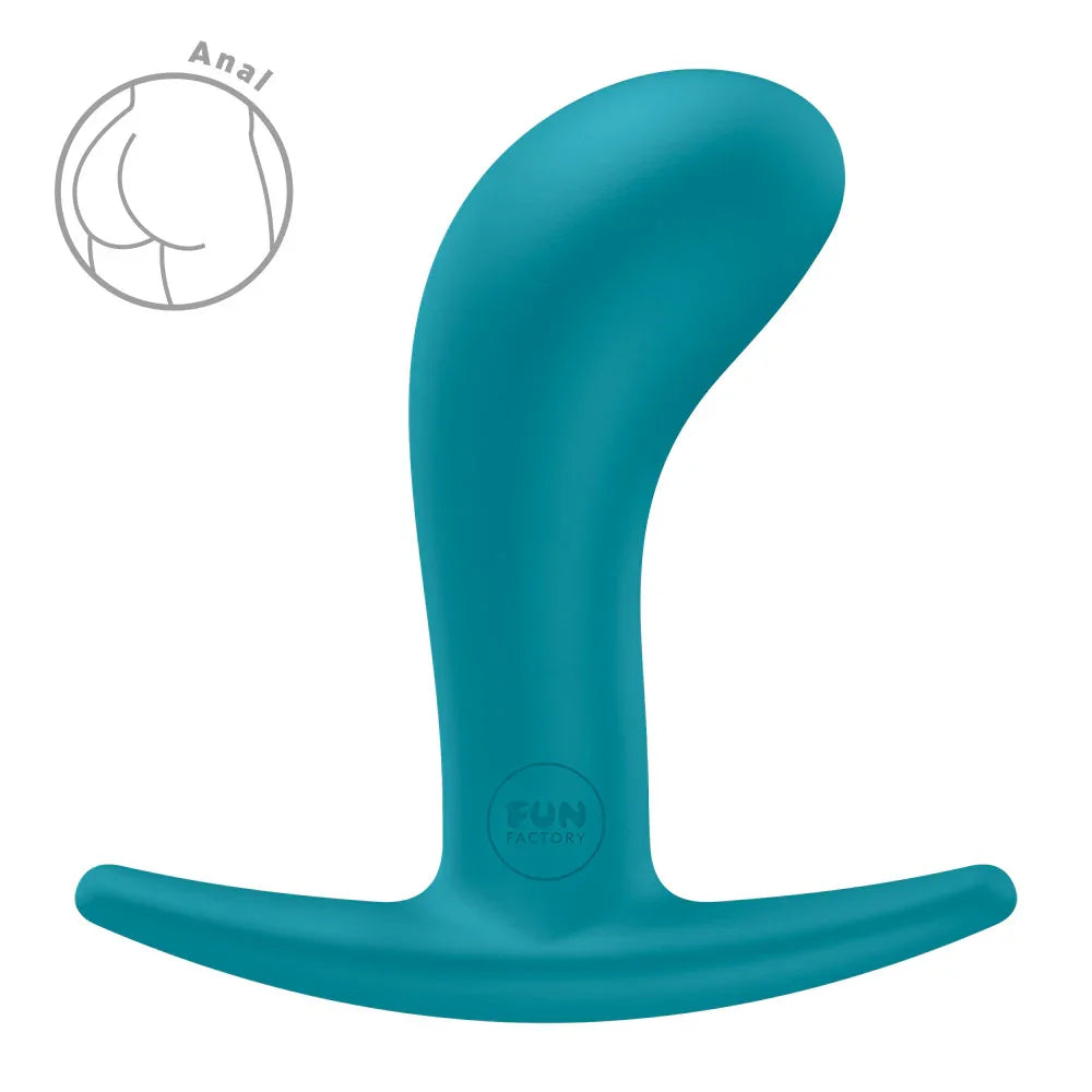 Fun Factory BOOTIE M Aquamarine - Aquamarine 9.4 cm Medium Butt Plug - Take A Peek