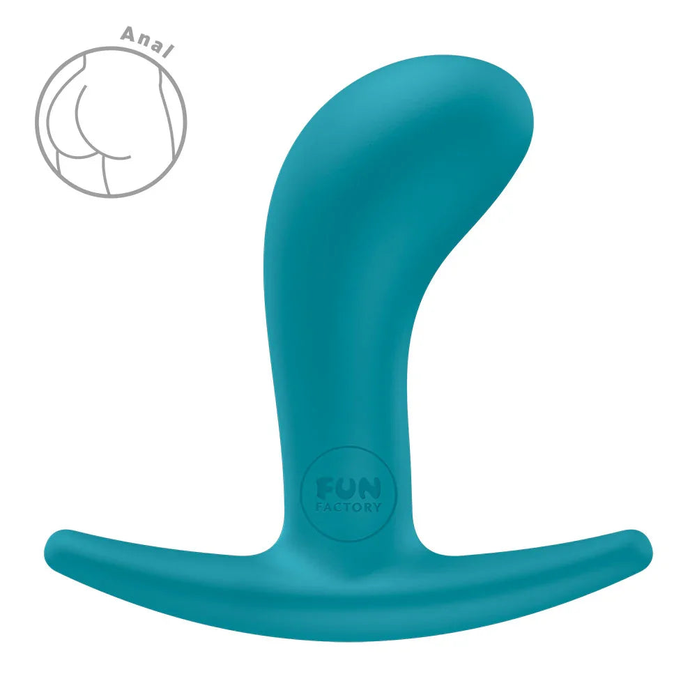 Fun Factory BOOTIE S Aquamarine - Aquamarine 7.9 cm Small Butt Plug - Take A Peek