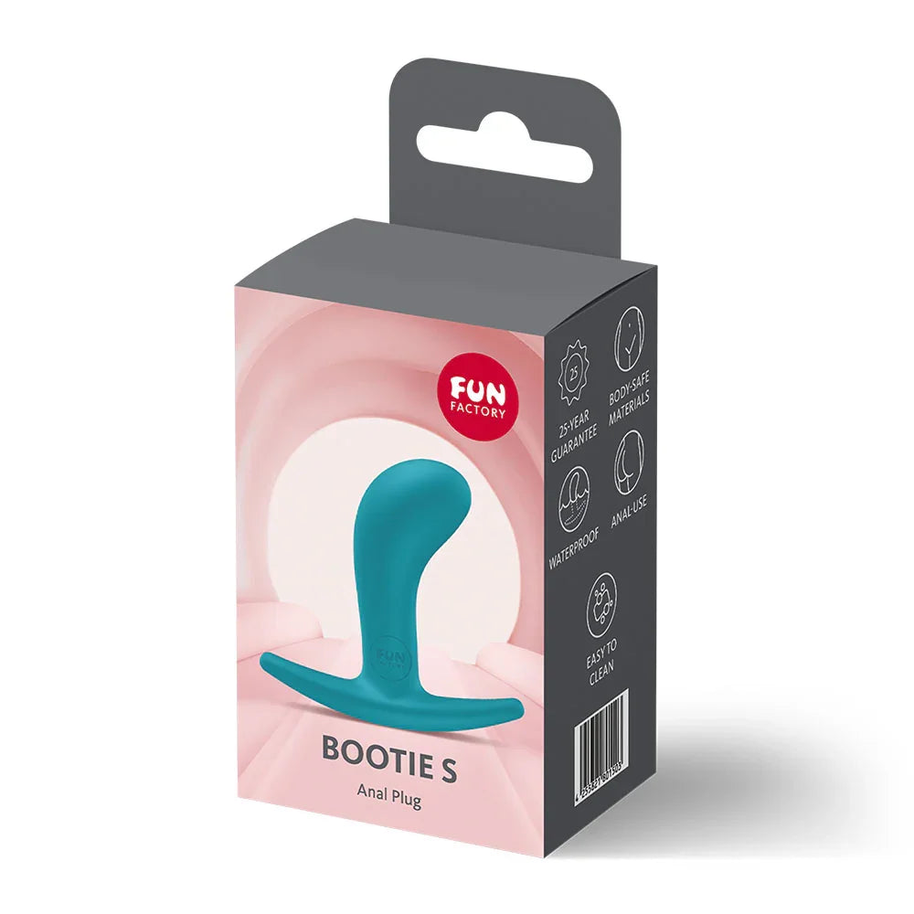 Fun Factory BOOTIE S Aquamarine - Aquamarine 7.9 cm Small Butt Plug - Take A Peek