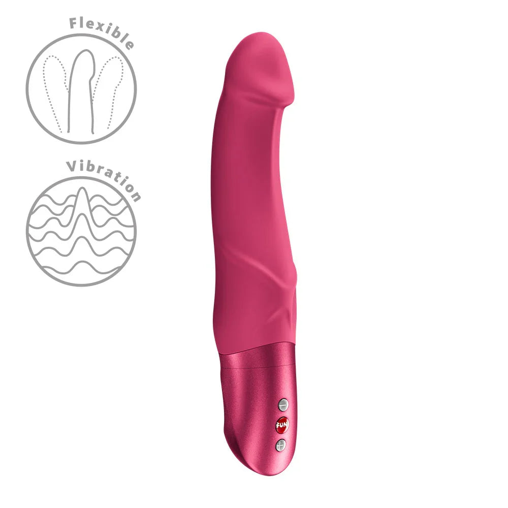 Fun Factory MR. BOSS Raspberry - Raspberry 21 cm Vibrator - Take A Peek