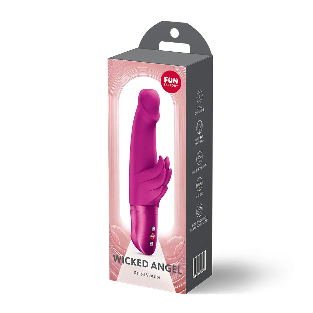 Fun Factory WICKED ANGEL Magenta - Magenta Angel Vibrator - Take A Peek