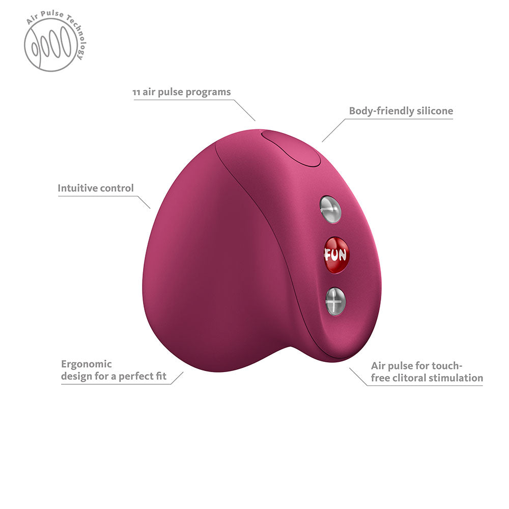 Fun Factory MEA Wine - Wine USB Rechargeable Air Pulse Clitoral Stimulator - Take A Peek