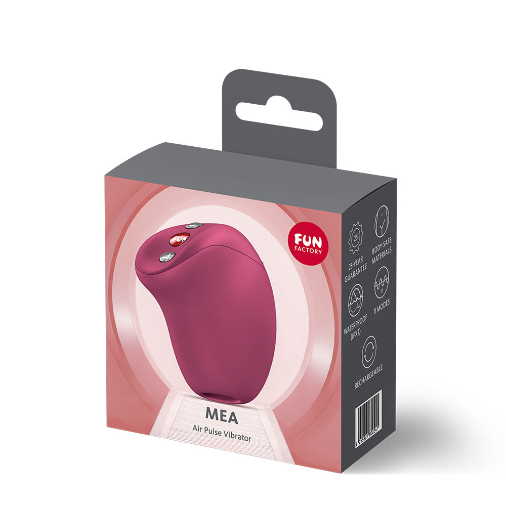 Fun Factory MEA Wine - Wine USB Rechargeable Air Pulse Clitoral Stimulator - Take A Peek