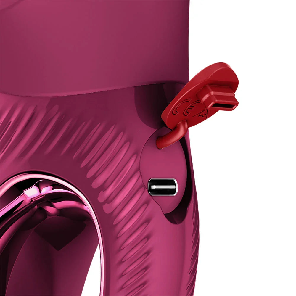 Fun Factory MISS BI Wine - Wine 17 cm USB-C Rechargeable Vibrator - Take A Peek