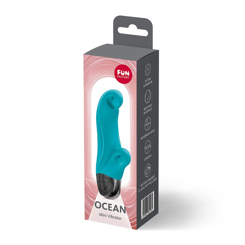 Fun Factory OCEAN Aquamarine - Aquamarine 14.5 cm Vibrator - Take A Peek