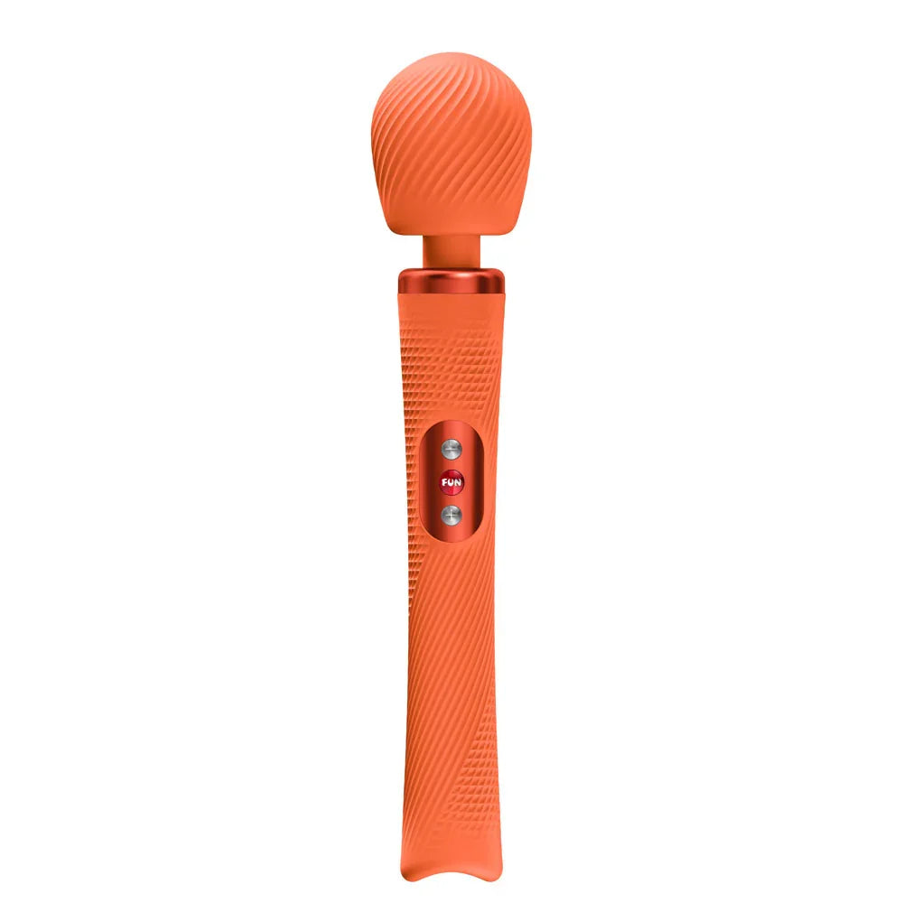 Fun Factory VIM Orange - Orange USB-C Rechargeable Rumbling Massage Wand - Take A Peek