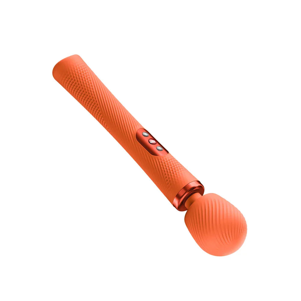 Fun Factory VIM Orange - Orange USB-C Rechargeable Rumbling Massage Wand - Take A Peek