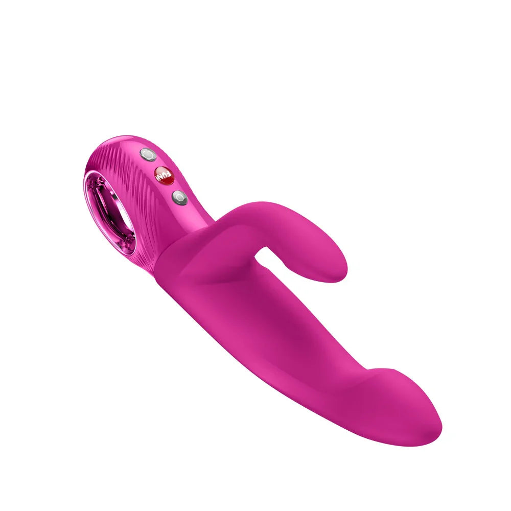 Fun Factory BI STRONIC IMMERSE Magenta - Magenta 22.1 cm USB-C Rechargeable Thrusting Vibrator - Take A Peek