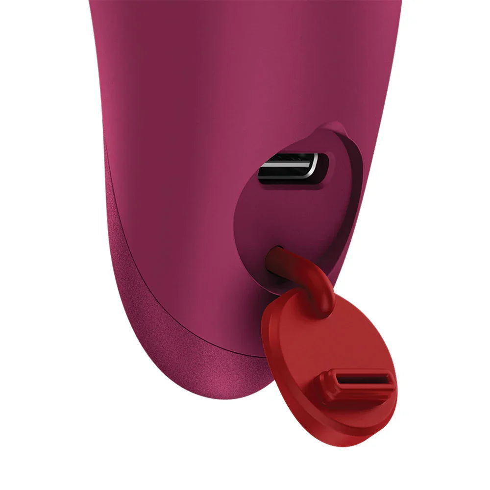 Fun Factory CHARME Wine - Wine USB-C Rechargeable Stimulator - Take A Peek