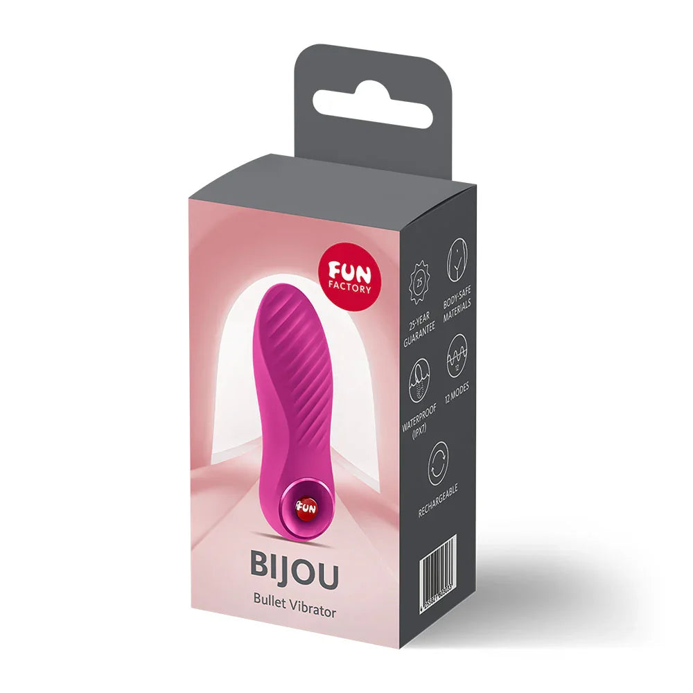 Fun Factory BIJOU Magenta - Magenta USB-C Rechargeable Stimulator - Take A Peek