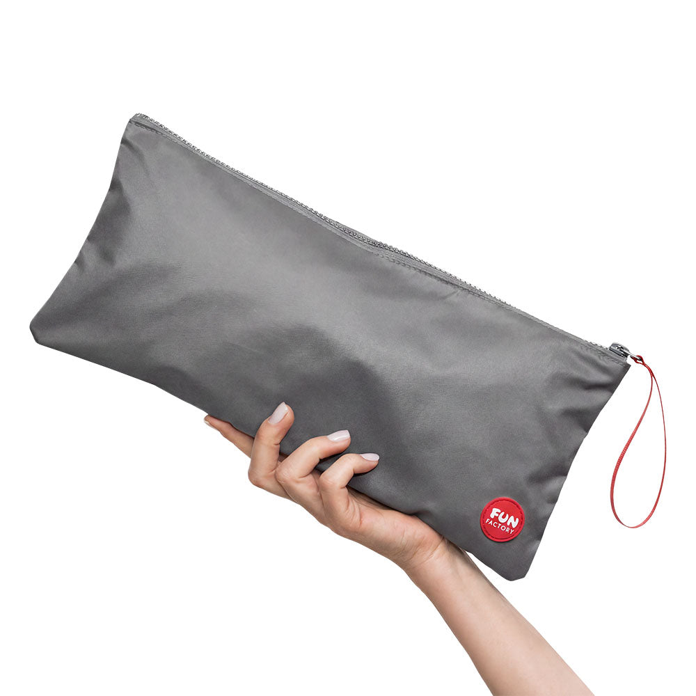 Fun Factory TOYBAG L - Dark Grey Large Toy Storage Bag - Take A Peek