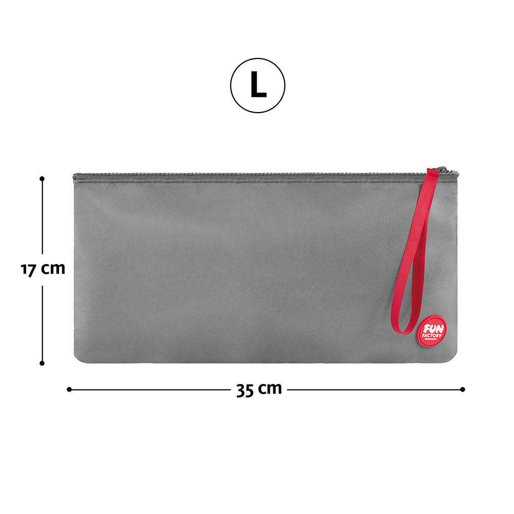 Fun Factory TOYBAG L - Dark Grey Large Toy Storage Bag - Take A Peek