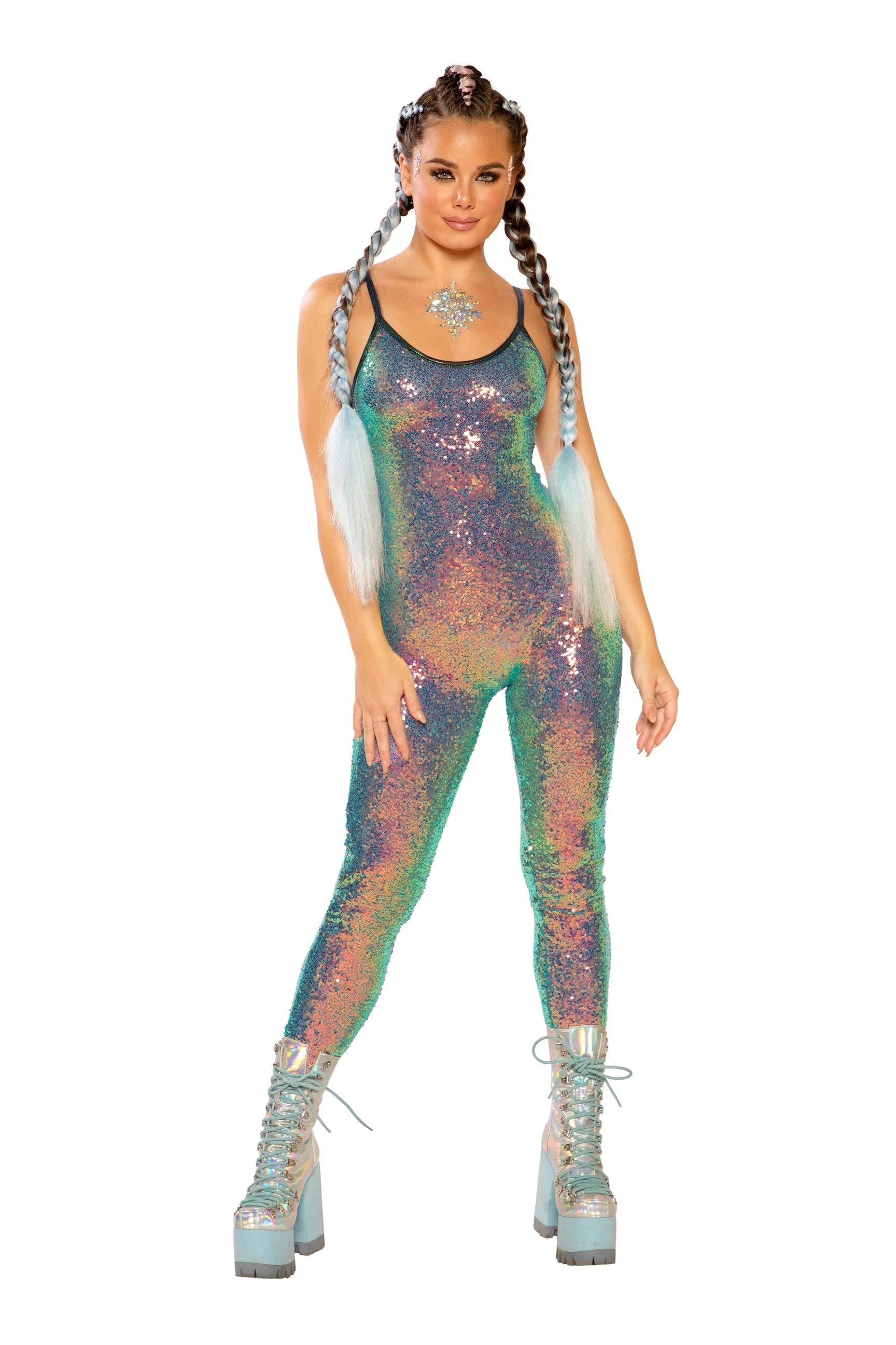 FF143 - STRETCH SEQUIN CATSUIT - Take A Peek