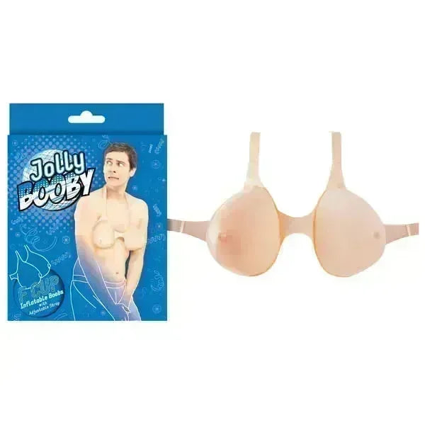 Jolly Booby - Inflatable F-Cup Boobs with Adjustable Strap - Take A Peek