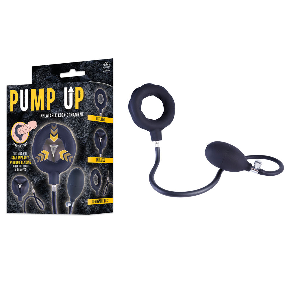 Pump Up - Black Inflatable Cock Ring