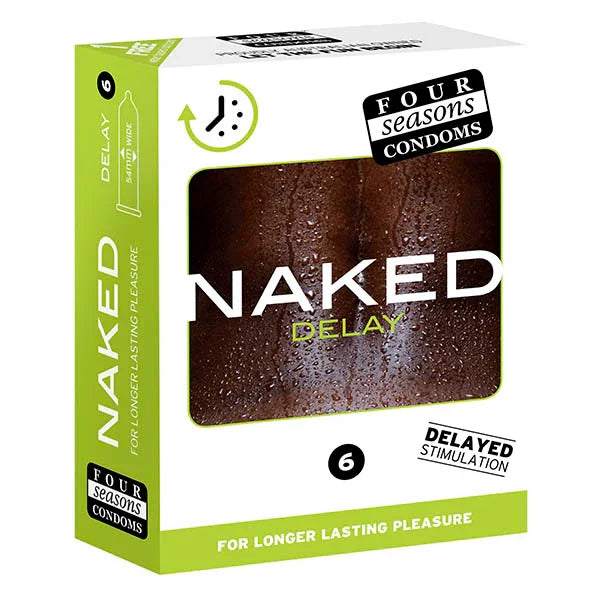 Four Seasons Naked Delay - Ultra Thin Condoms - 6 Pack - Take A Peek
