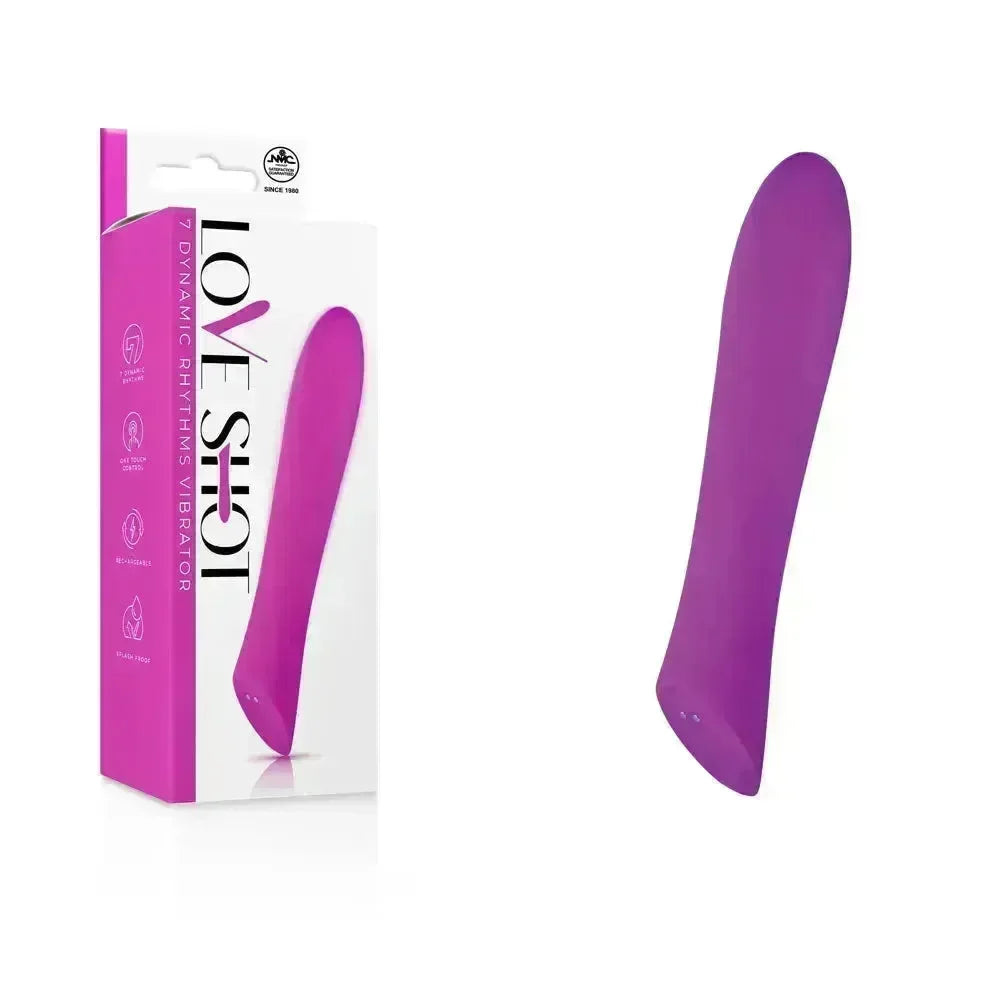 Love Shot - 17.8 cm USB Rechargeable Vibrator - Take A Peek