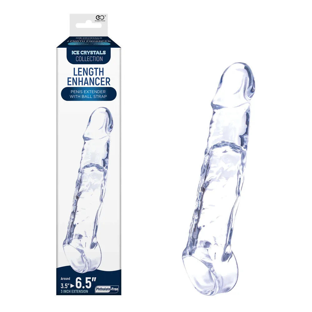 Ice Crystals 3 Inch Length Enhancer - 3 Inch Penis Extension Sleeve - Take A Peek