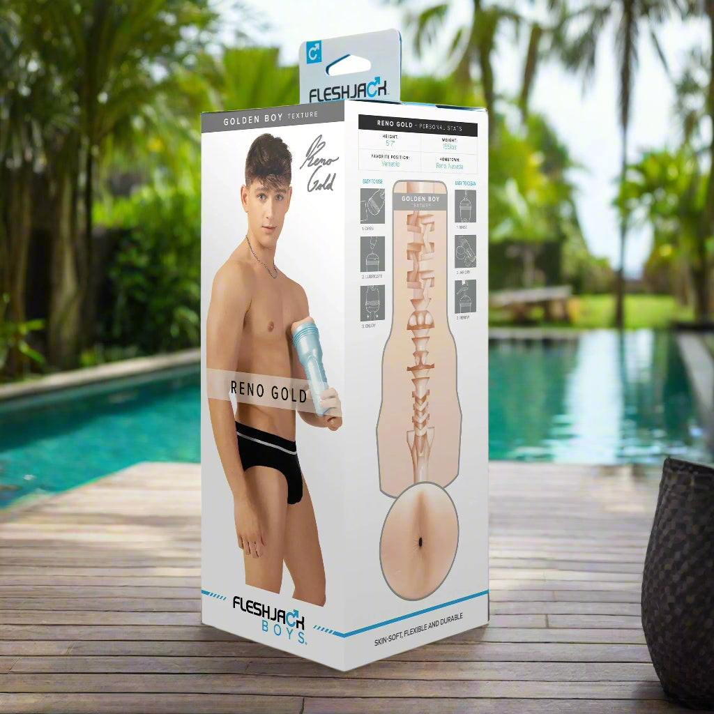 Fleshjack Boys Reno Gold Golden Boy - Take A Peek