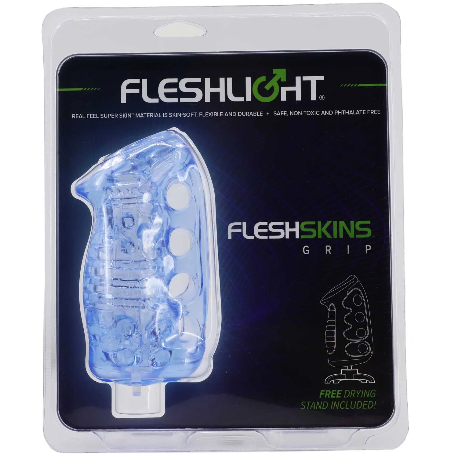 Fleshskins Grip Blue Ice Inc Drying Stand - Take A Peek