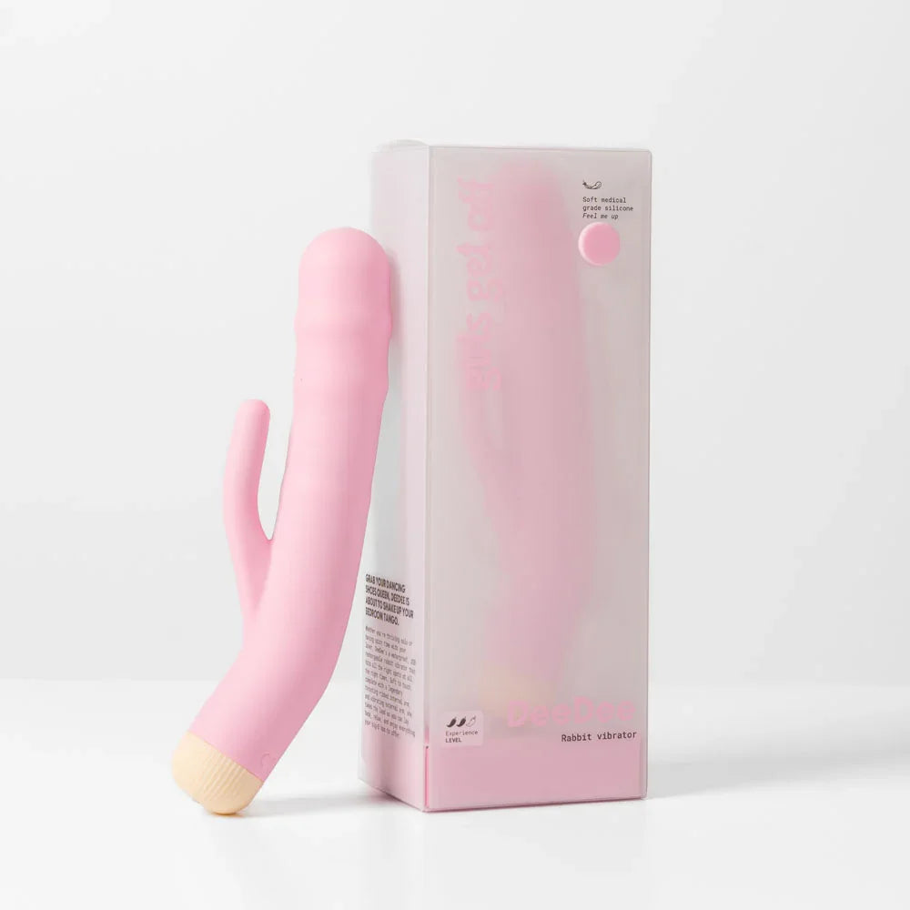 Girls Get Off - DeeDee - 19 cm USB Rechargeable Thrusting Rabbit Vibrator - Take A Peek
