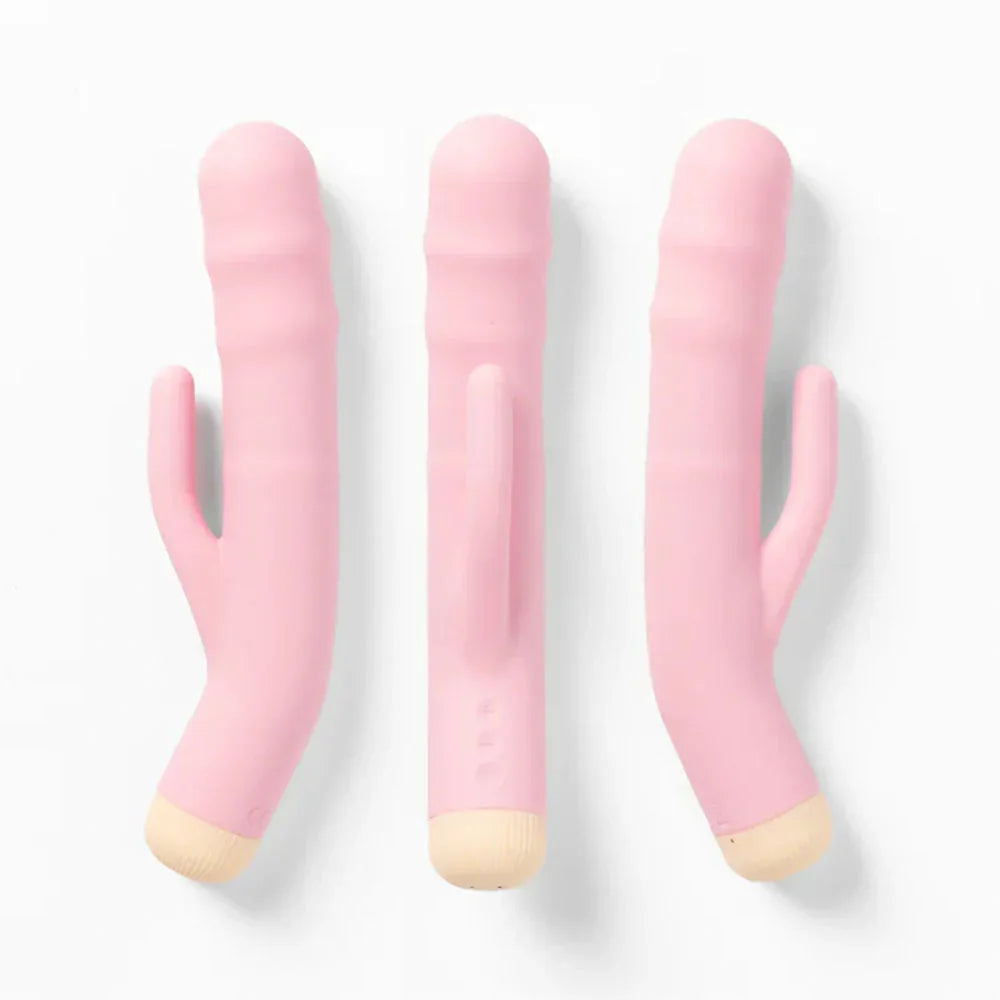 Girls Get Off - DeeDee - 19 cm USB Rechargeable Thrusting Rabbit Vibrator - Take A Peek