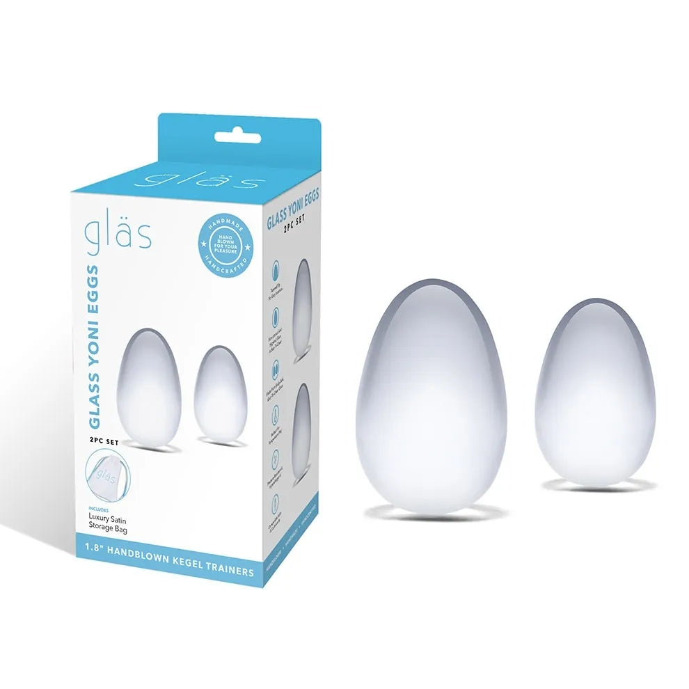 Glass Yoni Eggs 2pc - Take A Peek