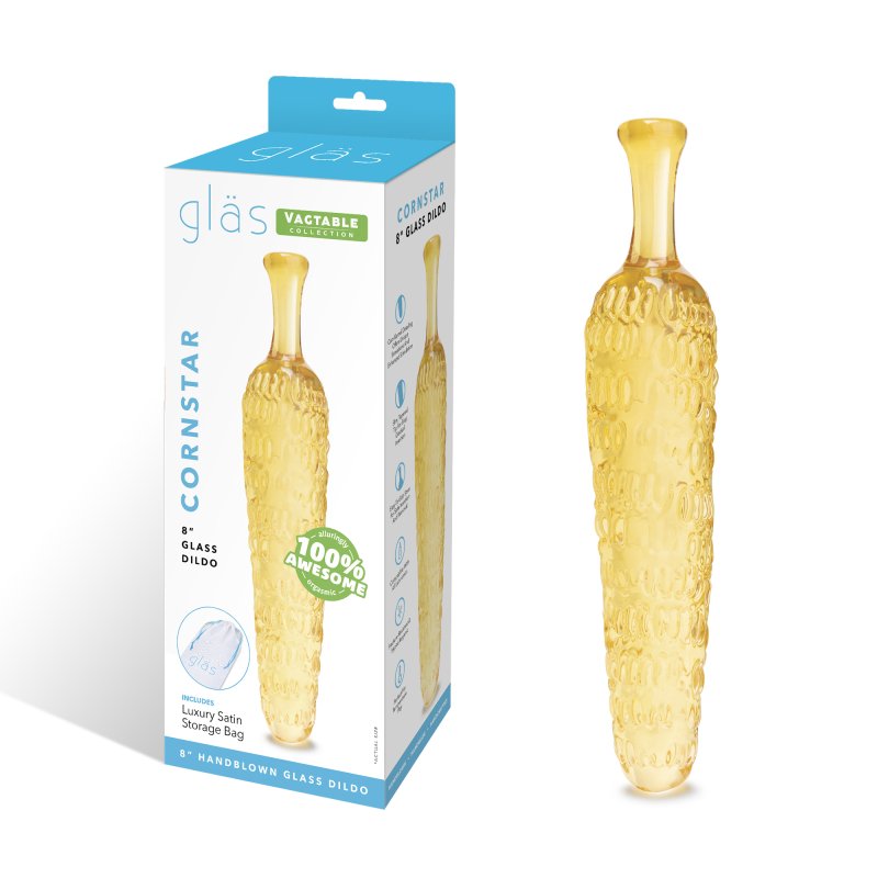 Glas Cornstar 8in Dildo-GLAS-176