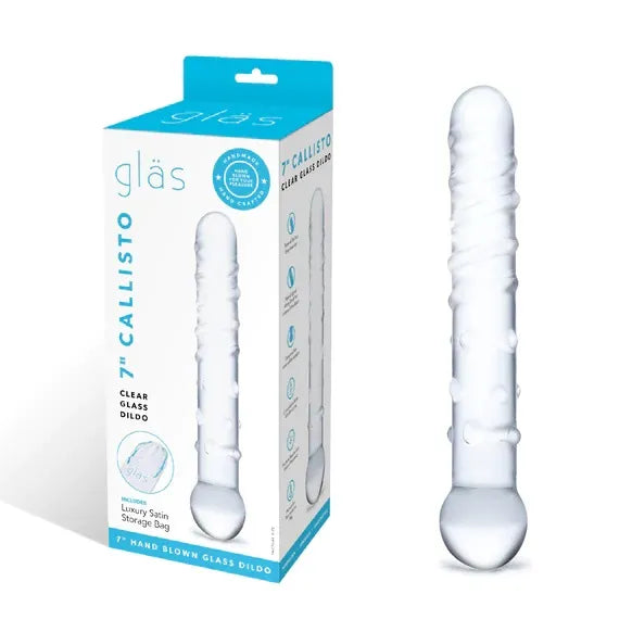 Callisto Clear Glass Dildo - Take A Peek