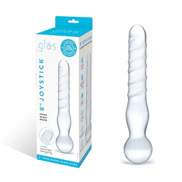 Joystick Clear Glass Dildo - Take A Peek