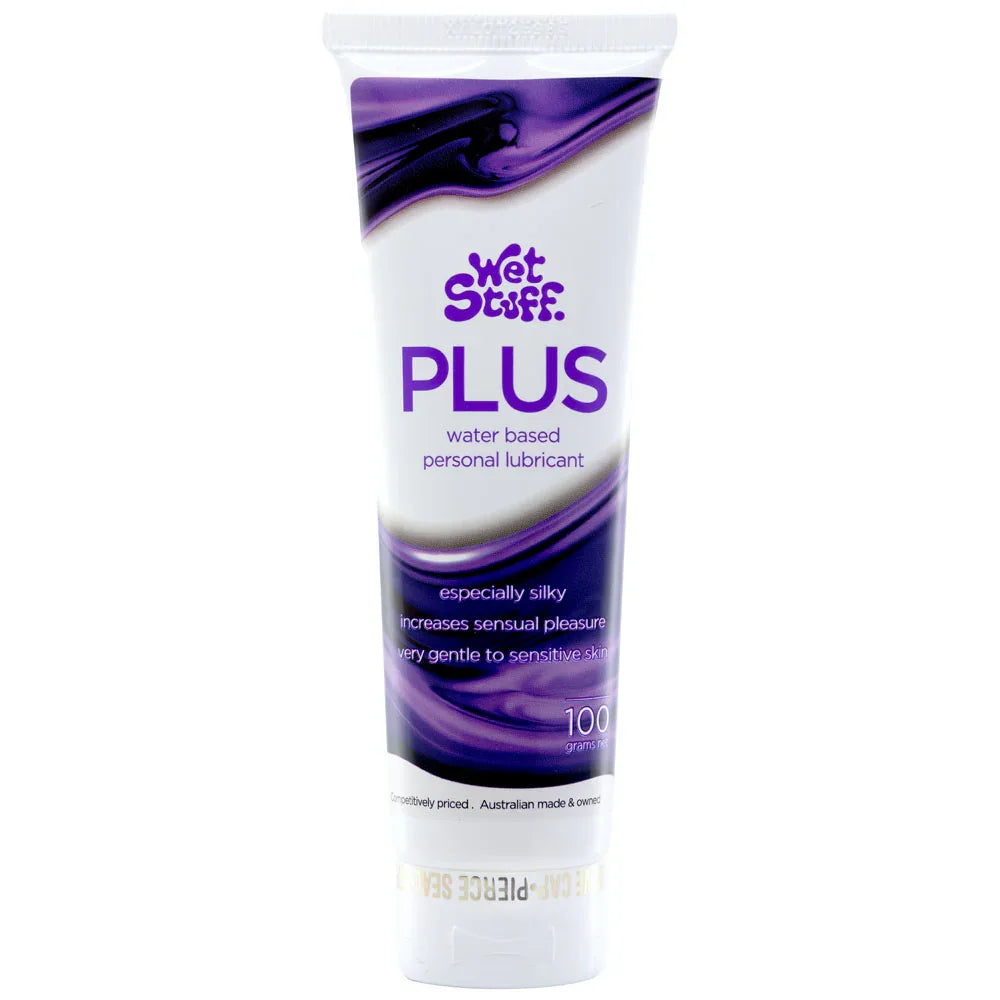 Wet Stuff Plus - 100g Tube - Water Based Lubricant - 100 grams Tube - Take A Peek