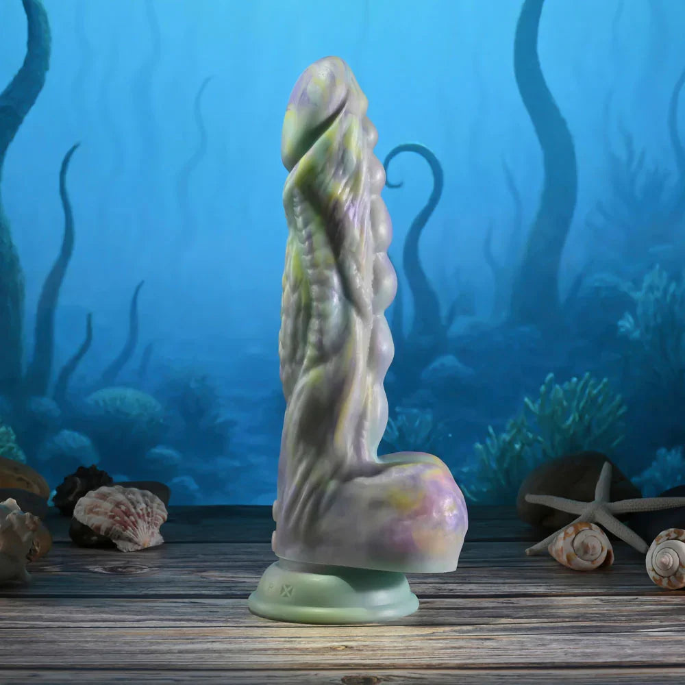 Gender X MONSTER'S BALL - USB Rechargeable Vibrating and Thrusting Fantasy Dildo with Wireless Remote - Take A Peek