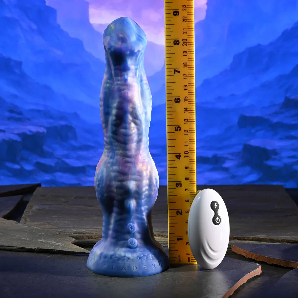 Gender X WILDEST DREAMS - USB Rechargeable Vibrating and Thrusting Fantasy Dildo with Wireless Remote - Take A Peek