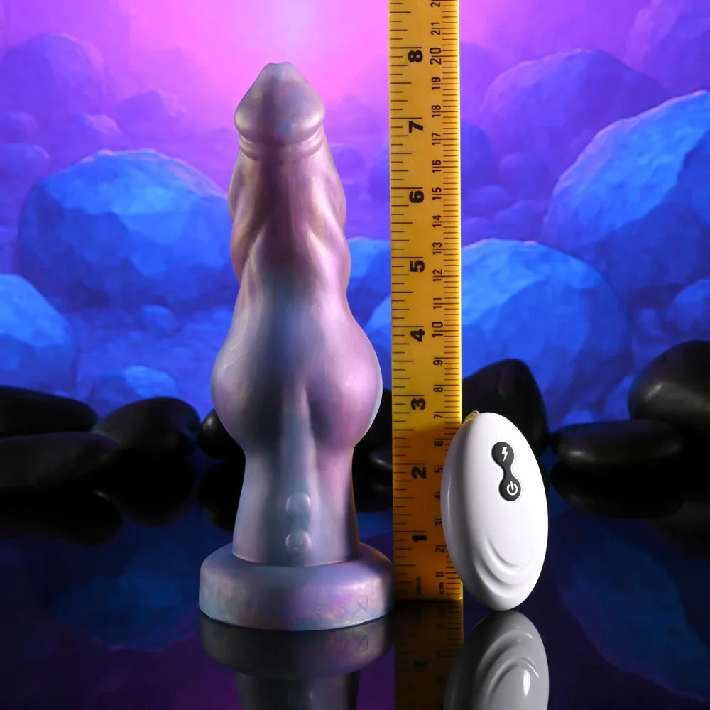 Gender X IMAGINARY FRIEND - /Pink USB Rechargeable Vibrating Fantasy Dildo with Wireless Remote - Take A Peek