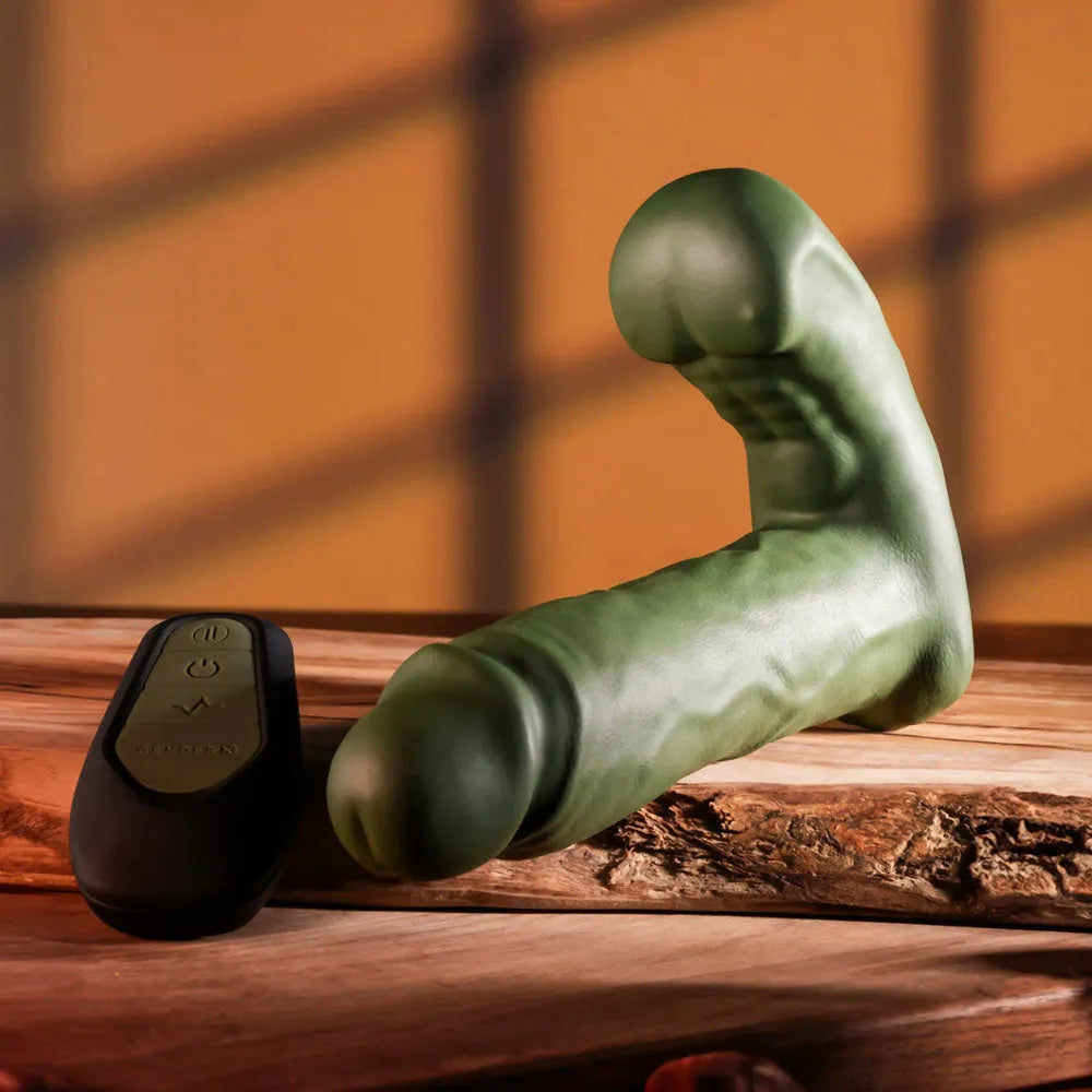 Gender X THE HUNK - 15.2 cm USB Rechargeable Thrusting Vibrator with Remote - Take A Peek