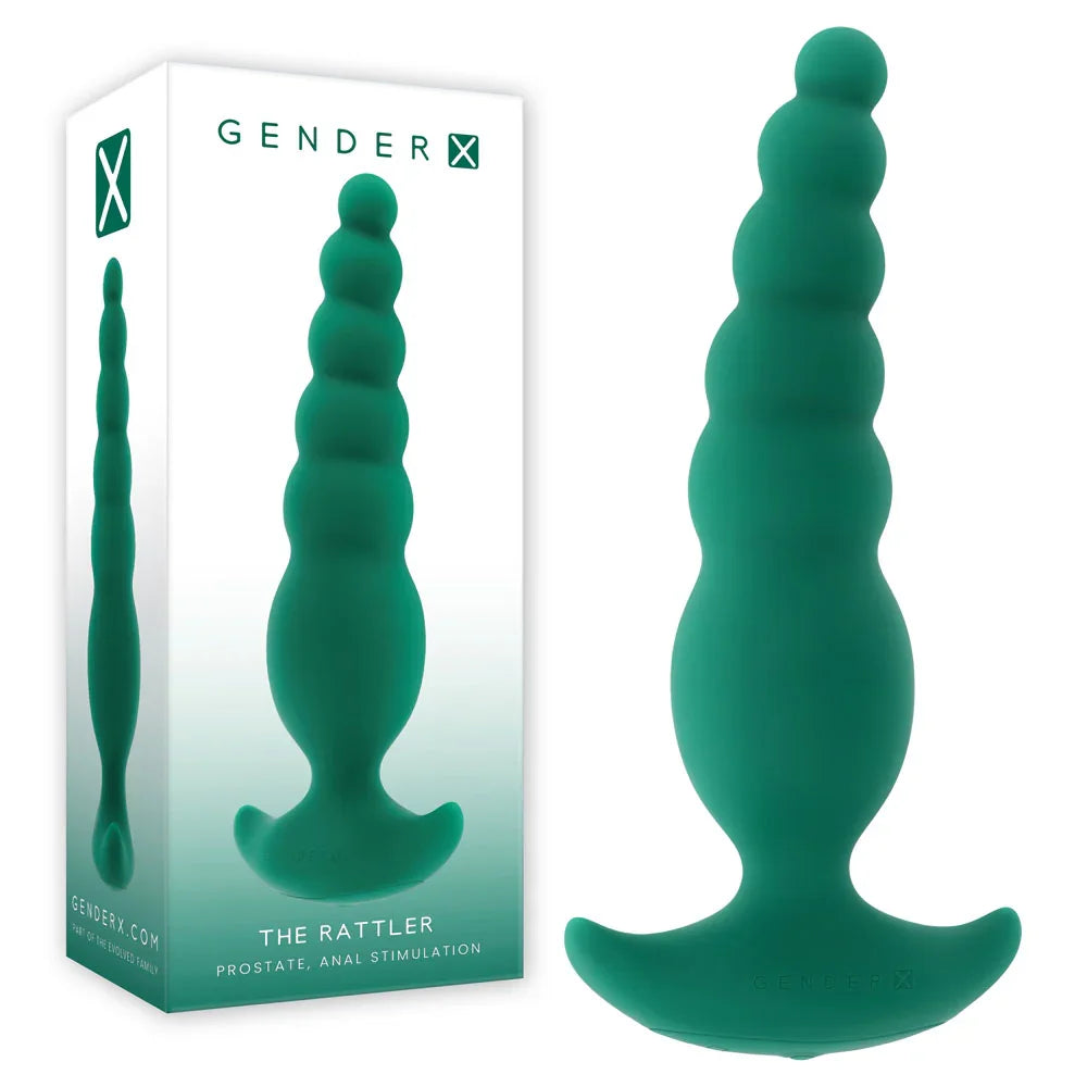Gender X THE RATTLER - 17 cm USB Rechargeable Vibrating and Twirling Anal Plug - Take A Peek