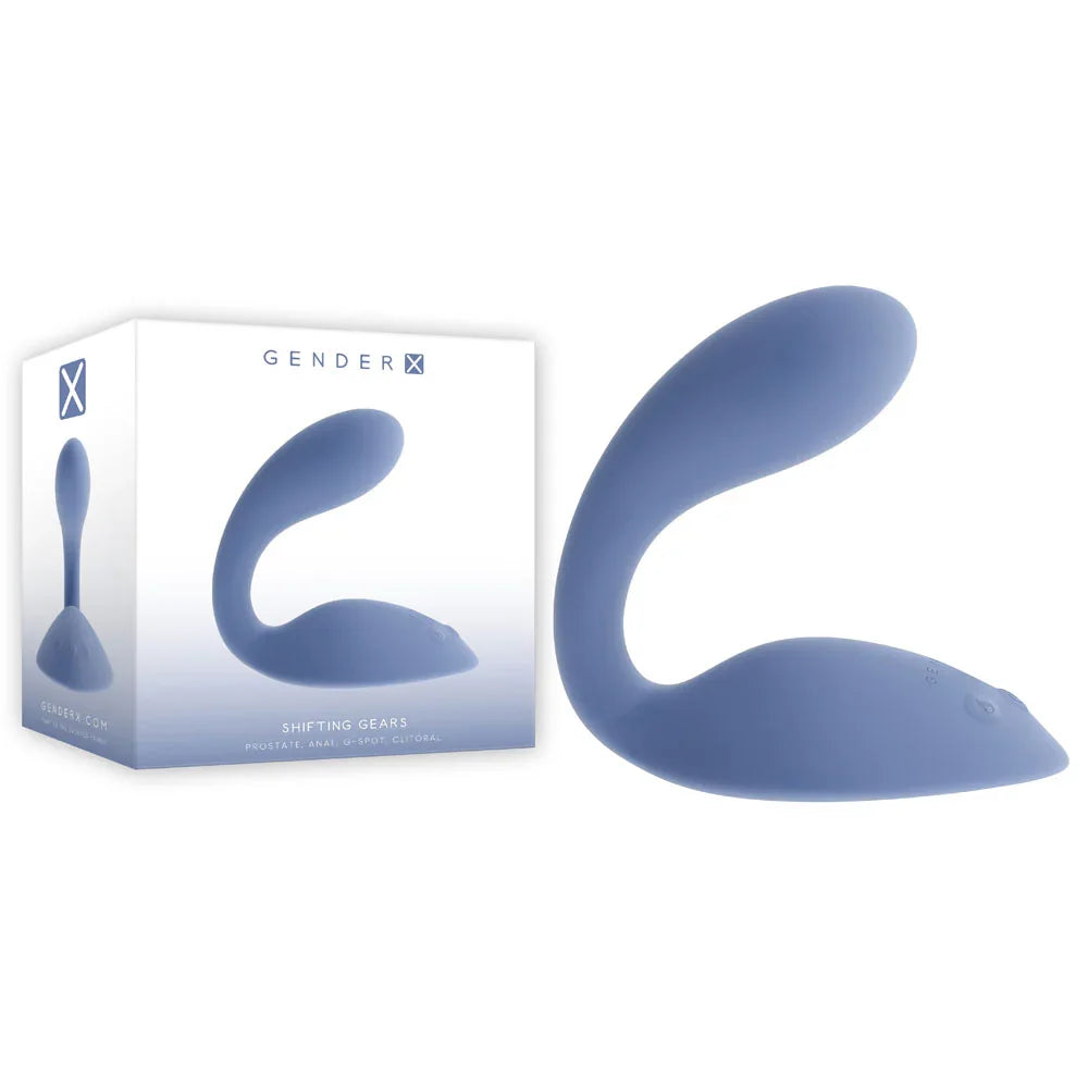 Gender X SHIFTING GEARS - Blue USB Rechargeable Vibrating Grinding Pad
