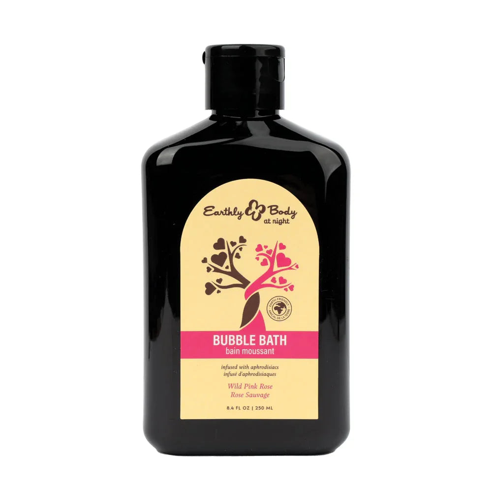 EB Hemp Seed Bubble Bath WILD PINK ROSE - 250 ml - Wild Pink Rose Scented Bubble Bath - 250 ml Bottle - Take A Peek
