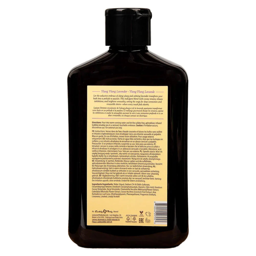EB Hemp Seed Bubble Bath YLANG YLANG LAVENDER - 250 ml - Ylang Ylang Lavender Scented Bubble Bath - 250 ml Bottle - Take A Peek