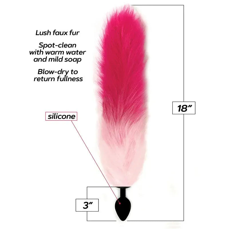 Foxy Fox Tail Silicone Butt Plug - Take A Peek