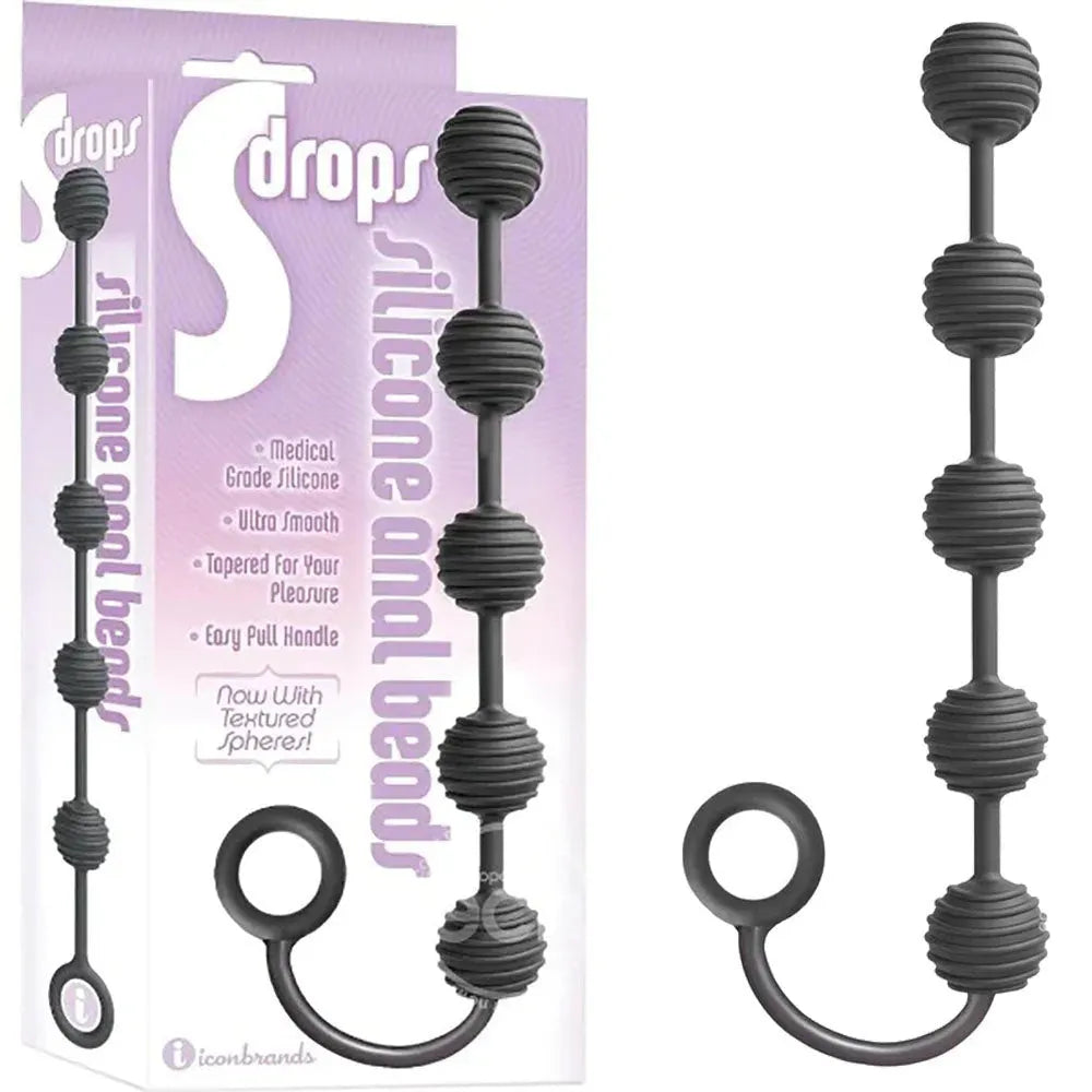 S-Drops Silicone Anal Beads - Take A Peek