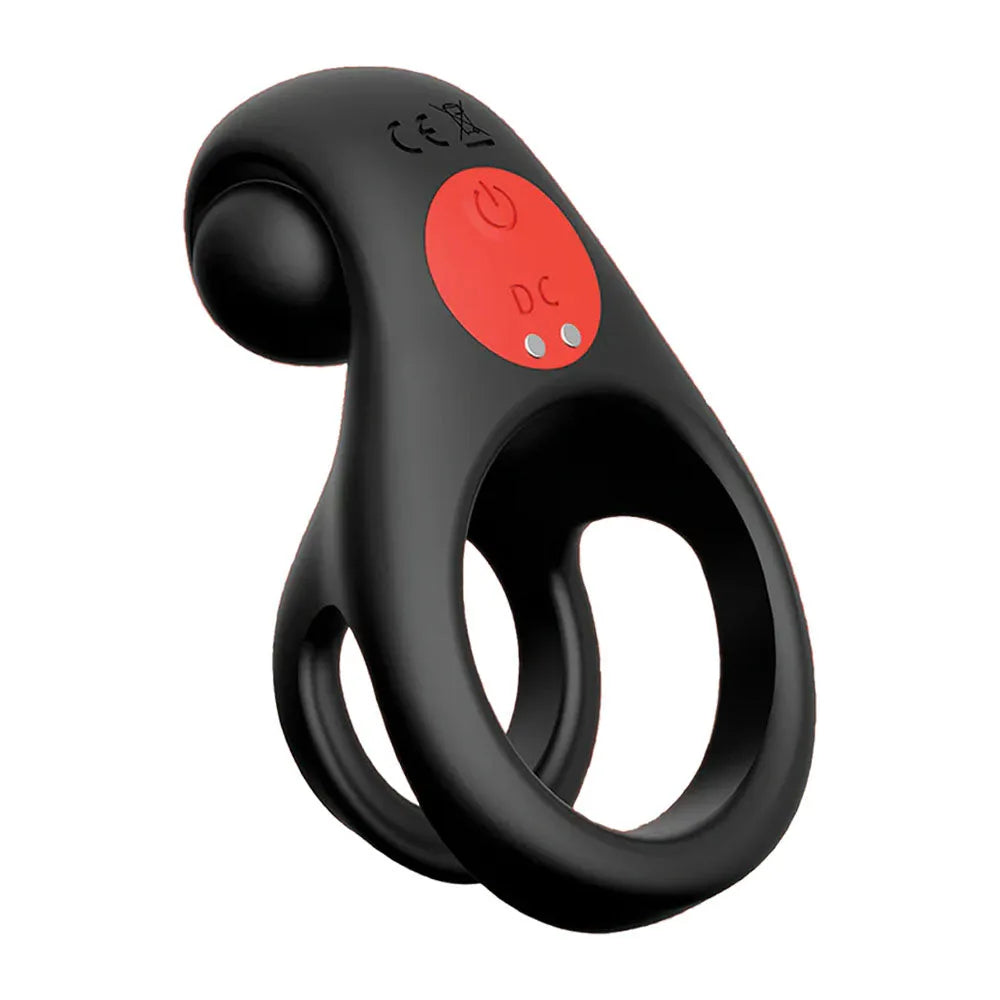 Red Dot Rings - V2 - USB Rechargeable Vibrating Cock & Ball Ring with Remote - Take A Peek