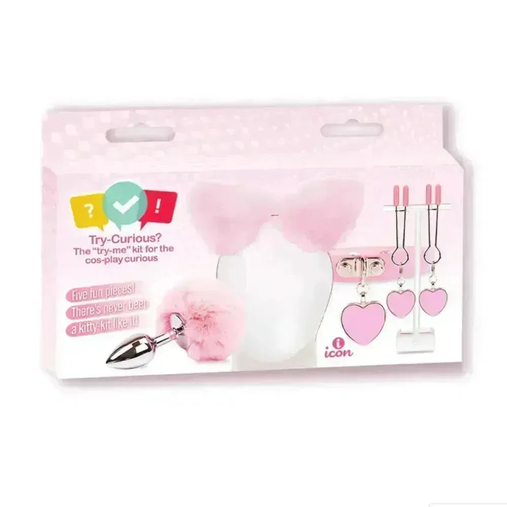 Try-Curious Kitty Kit - Cosplay Kit - 5 Piece Set - Take A Peek