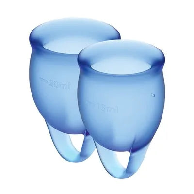 Satisfyer Feel confident Menstrual Cup (Dark Blue) - Take A Peek