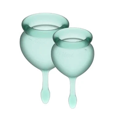 Satisfyer Feel Good Menstrual Cup (Dark Green) - Take A Peek