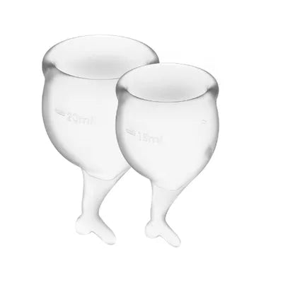 Satisfyer Feel Secure Menstrual Cup (Transparent) - Take A Peek